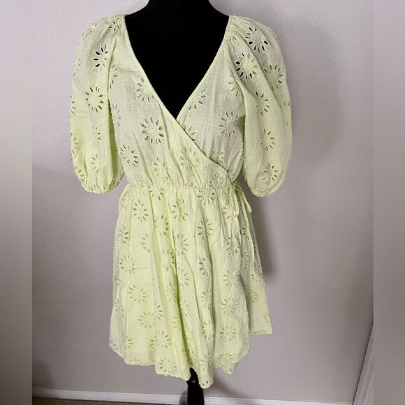 NWT Zara Openwork Embroidered Dress - Picture 3 of 14